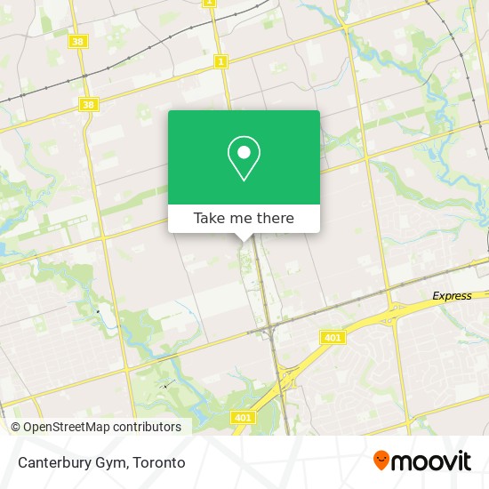 Canterbury Gym map