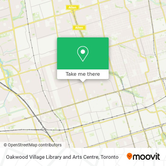 Oakwood Village Library and Arts Centre map