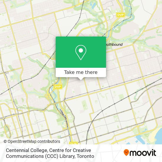 Centennial College, Centre for Creative Communications (CCC) Library map