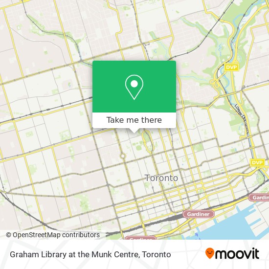 Graham Library at the Munk Centre map