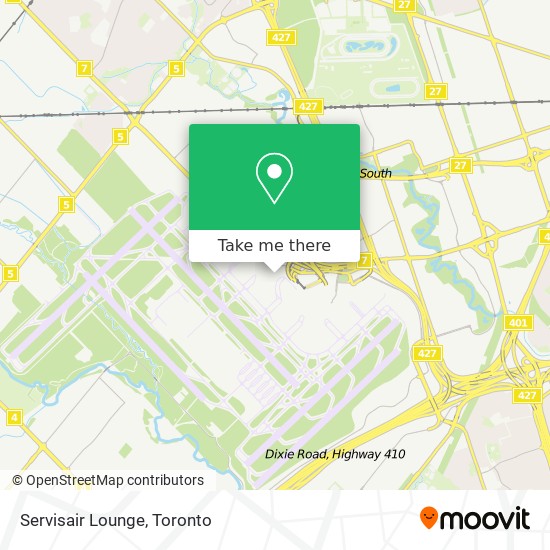 Servisair Lounge map
