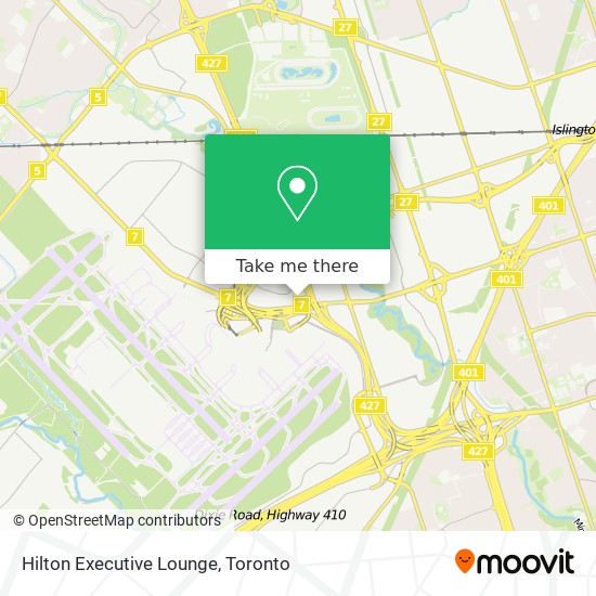 Hilton Executive Lounge map