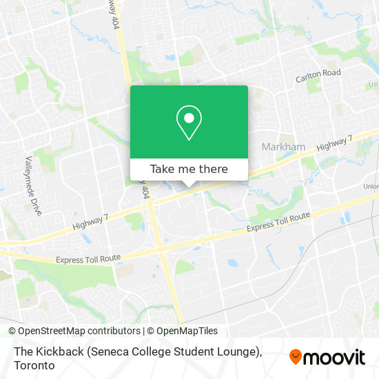 The Kickback (Seneca College Student Lounge) plan