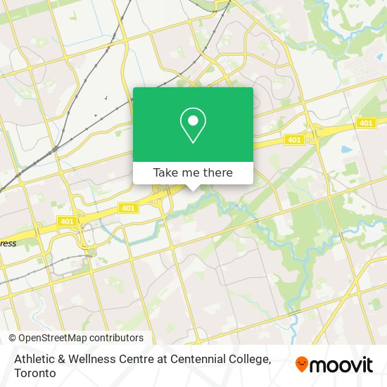 Athletic & Wellness Centre at Centennial College map