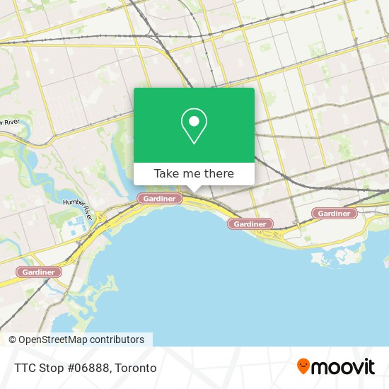 TTC Stop #06888 map