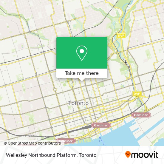 Wellesley Northbound Platform plan