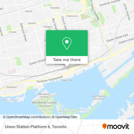 Union Station Platform 6 map