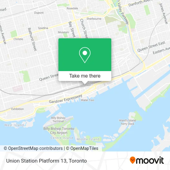 Union Station Platform 13 map