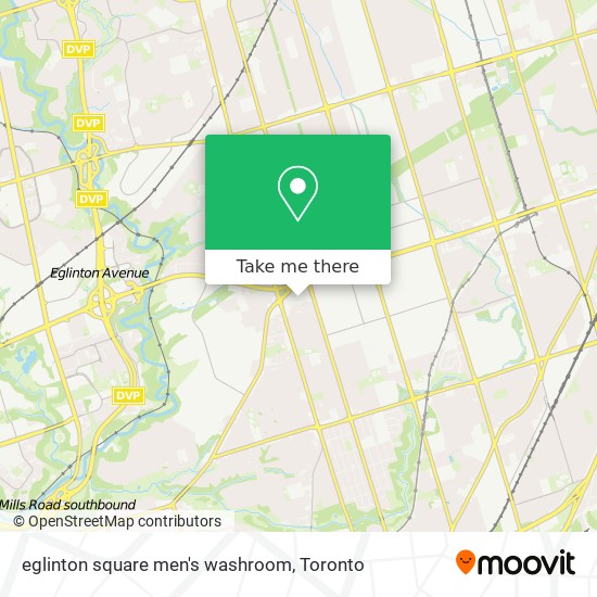 eglinton square men's washroom map