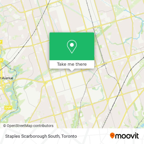 Staples Scarborough South map