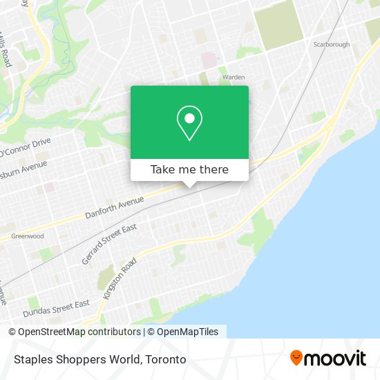 Staples Shoppers World map