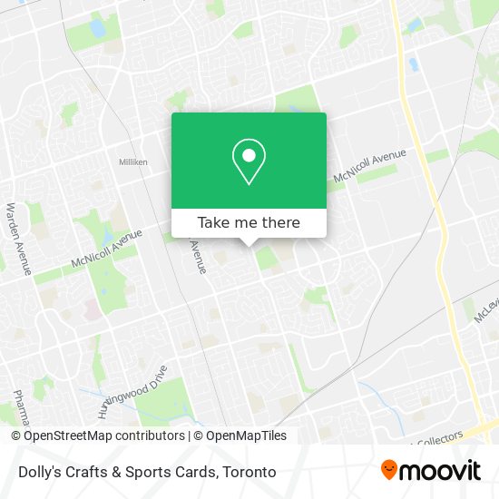 Dolly's Crafts & Sports Cards map
