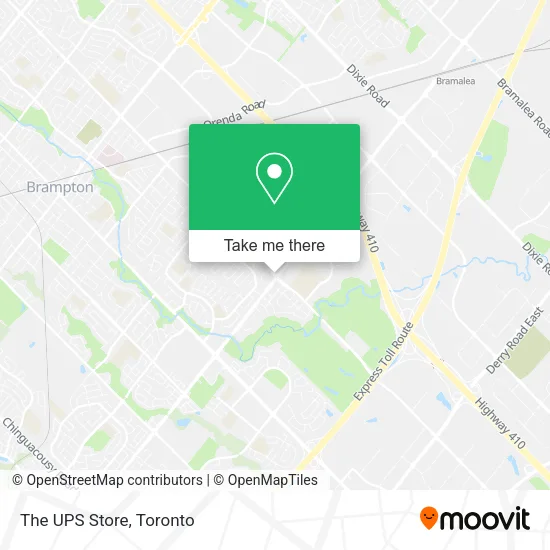 The UPS Store map