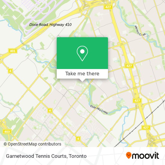 Garnetwood Tennis Courts map