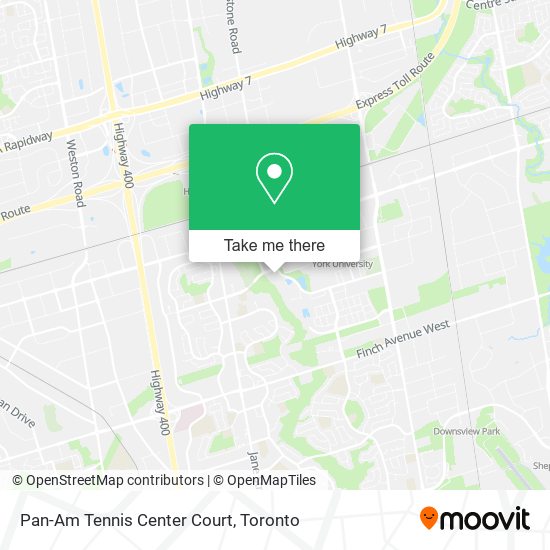 Pan-Am Tennis Center Court plan
