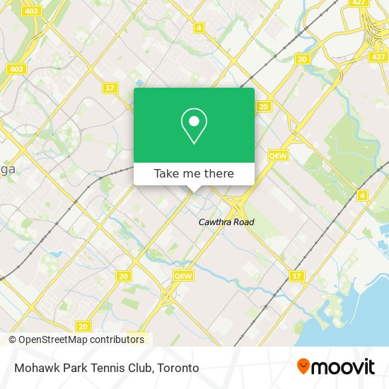 Mohawk Park Tennis Club map