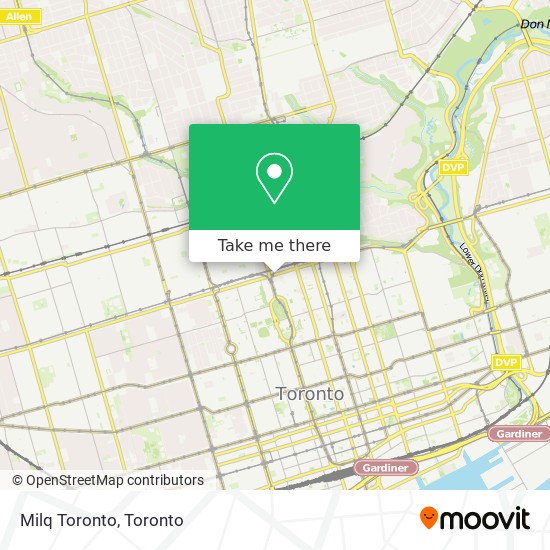 Milq Toronto map