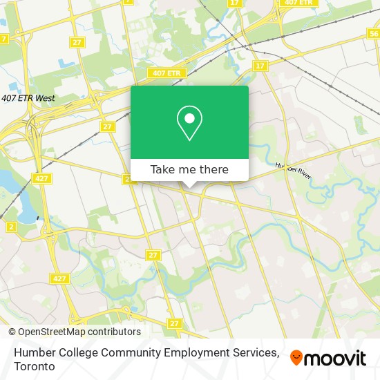 Humber College Community Employment Services plan