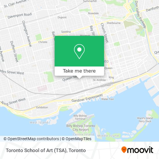 Toronto School of Art (TSA) map
