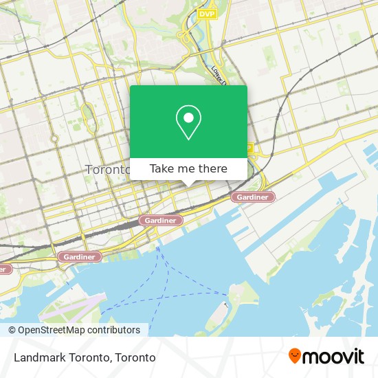 Landmark Toronto map