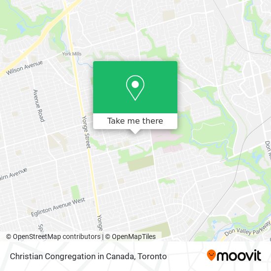 Christian Congregation in Canada map
