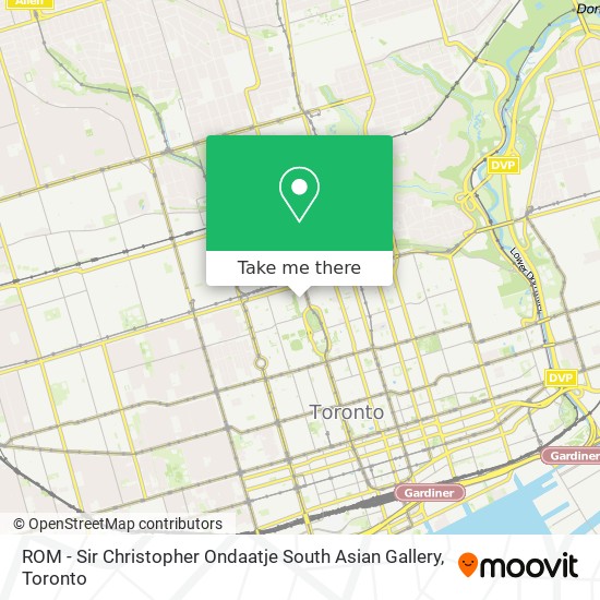 ROM - Sir Christopher Ondaatje South Asian Gallery map