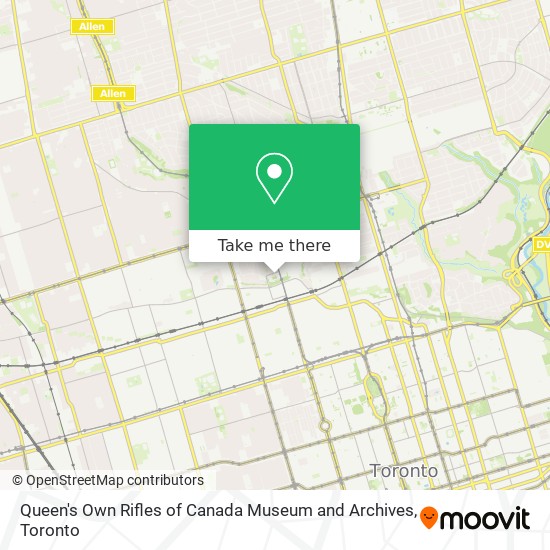 Queen's Own Rifles of Canada Museum and Archives map