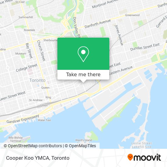 Cooper Koo YMCA map
