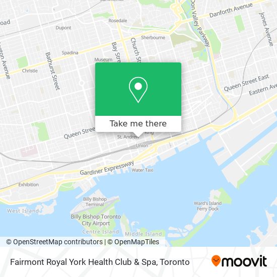 Fairmont Royal York Health Club & Spa map