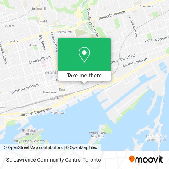 St. Lawrence Community Centre map