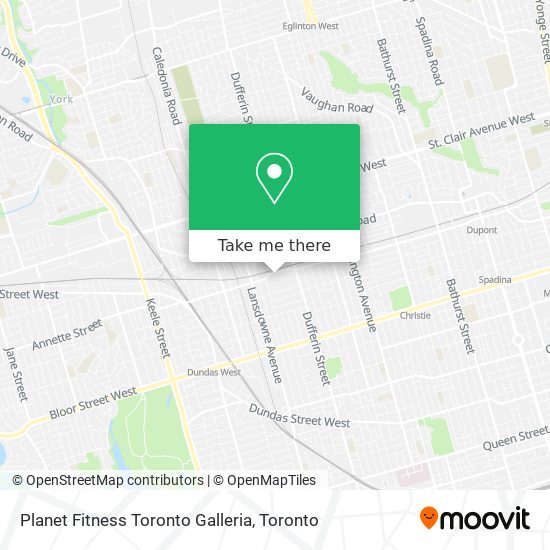 Planet Fitness Toronto Galleria plan