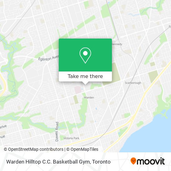 Warden Hilltop C.C. Basketball Gym map