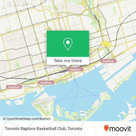 Toronto Raptors Basketball Club map