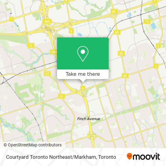 Courtyard Toronto Northeast / Markham map