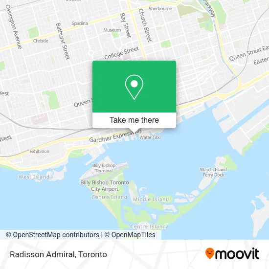 Radisson Admiral map