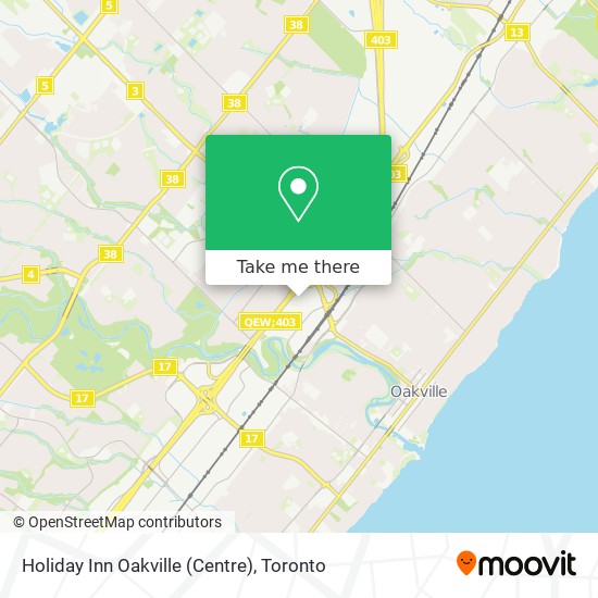 Holiday Inn Oakville (Centre) map