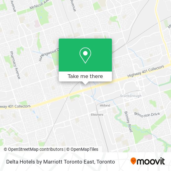 Delta Hotels by Marriott Toronto East map