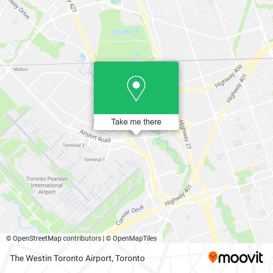 The Westin Toronto Airport map