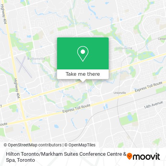 Hilton Toronto / Markham Suites Conference Centre & Spa map