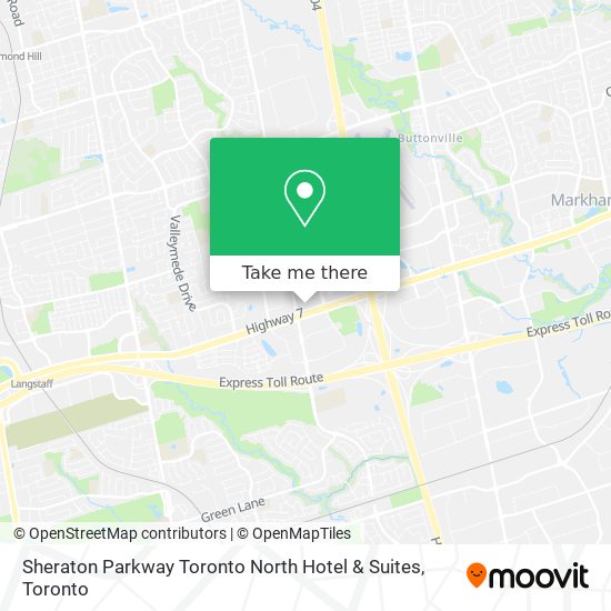 Sheraton Parkway Toronto North Hotel & Suites map