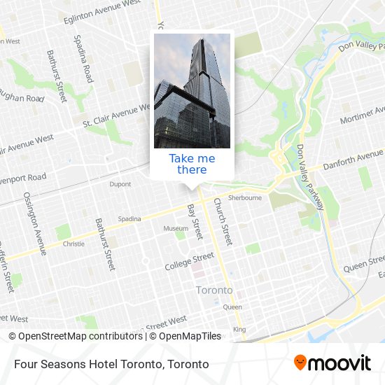 Four Seasons Hotel Toronto map