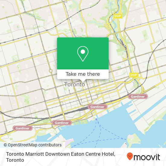 Toronto Marriott Downtown Eaton Centre Hotel plan