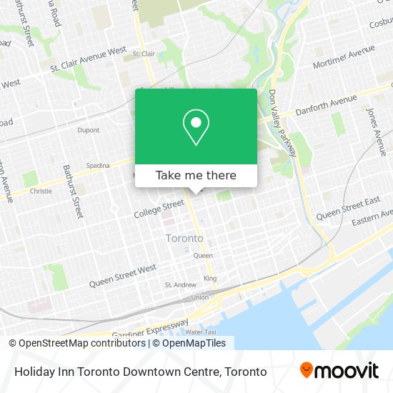 Holiday Inn Toronto Downtown Centre plan