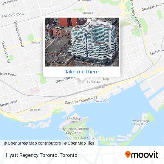 Hyatt Regency Toronto map