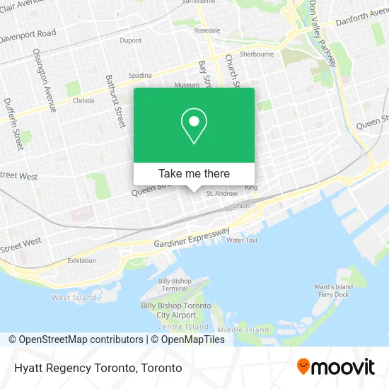 Hyatt Regency Toronto map