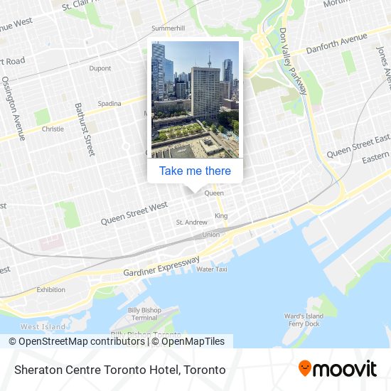 Sheraton Centre Toronto Hotel map