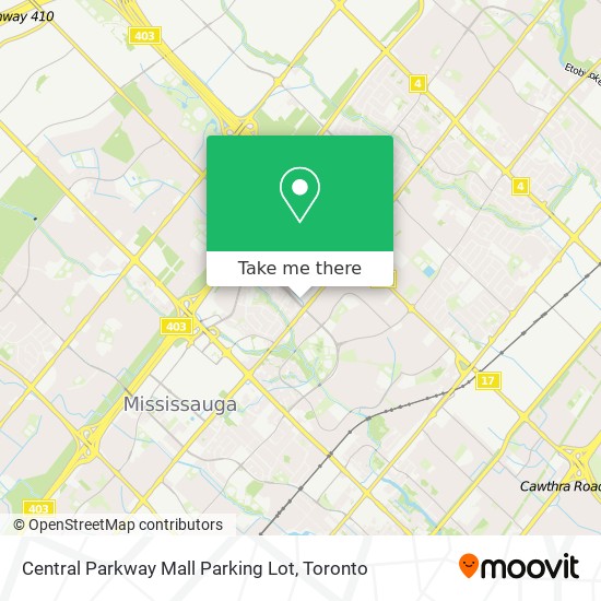 Central Parkway Mall Parking Lot map
