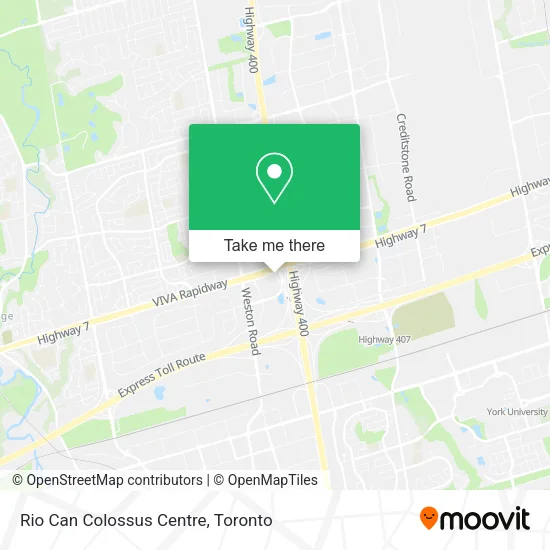 Rio Can Colossus Centre map