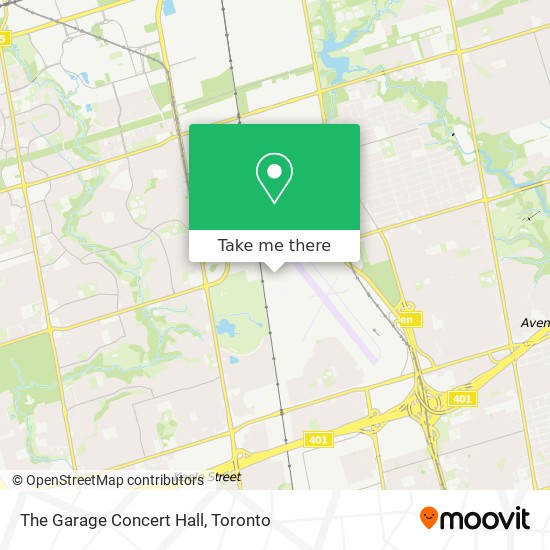 The Garage Concert Hall map