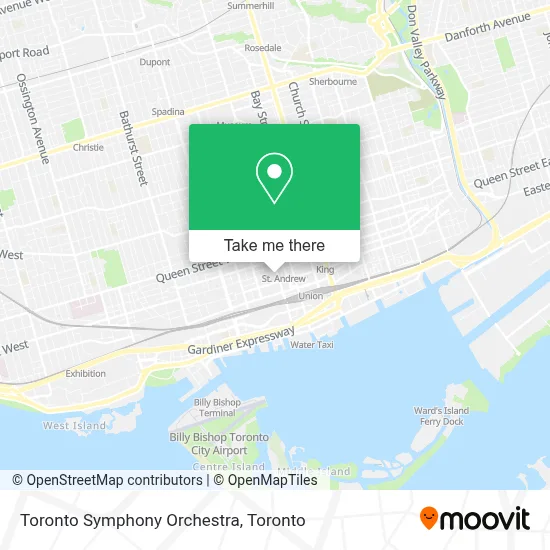 Toronto Symphony Orchestra map